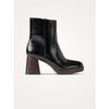 Bottines Vanessa Wu Bottines &agrave; plateforme et talon bois Marina Noir