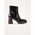 Bottes femme sur Grenoble : Bottines Vanessa Wu Bottines &agrave; plateforme et talon bois Marina Noir