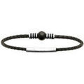 Bracelets sur Grenoble : Bracelets Brillaxis Bracelet cuir agate noire
