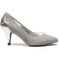 Chaussures &agrave; talons femme sur Grenoble : Chaussures escarpins KOST LOLA 89 GRIS+ARGENT