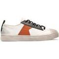 Baskets homme sur Grenoble : Baskets basses KOST BACKSTAGE L8 ECRU+ORANGE