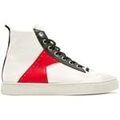 Baskets montantes KOST BACKSTAGE H1 ECRU+ROUGE+NOIR