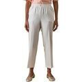 Pantalons sur Grenoble : Pantalon Daxon by - Pantacourt &eacute;lastiqu&eacute; entrejambe 60cm Blanc
