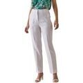 Pantalons sur Grenoble : Pantalon Daxon by - Pantalon 7/8&egrave;me coupe fusel&eacute;e Blanc