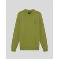 Pull Lyle & Scott KN2136V COTTON CREW-Y123 SHRUB GREEN