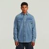 Chemise G-Star Raw D29312-D252 MARINE SLIM SHIRT LS DNM-H090 FADED AZURA BLUE