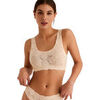 Triangles / Sans armatures Selmark Soutien-gorge brassi&egrave;re sans armatures ONE AND LACE Beige