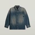Veste G-Star Raw D23007-E358 BOXY FIT OVERSHIRT-H938 ANTIQUE FADED BLUESCHIST Grenoble