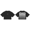 Tee-shirts sur Grenoble : T-shirt Propaganda PRTS811-01 CROP T-SHIRT-RIBS WOMAN BLACK