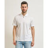 Polo BOSS Polo homme coupe d&eacute;contract&eacute;e avec fermeture &eacute;clair Blanc