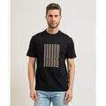 Tee-shirts sur Grenoble : T-shirt BOSS T-shirt Thompson homme &agrave; rayures verticales Noir