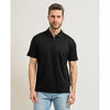 Polo BOSS Polo homme coupe d&eacute;contract&eacute;e avec fermeture &eacute;clair Noir