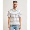 Polos sur Grenoble : Polo K-Way Polo homme &agrave; rayures horizontales Blanc