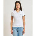 Polo Karl Lagerfeld Polo femme avec liser&eacute;s contrastants Blanc