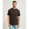Polo BOSS Polo Pallas pour homme en piqu&eacute; de coton Marron
