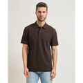 Polo BOSS Polo Pallas pour homme en piqu&eacute; de coton Marron