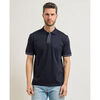 Polo BOSS Polo pour homme Parlay avec bordure ray&eacute;e Bleu