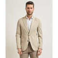 Vestes sur Grenoble : Veste Bharnaba Veste homme &agrave; un rang de boutons en coton Beige