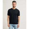 Pull Liu Jo T-shirt m&eacute;lange soie pour homme Bleu