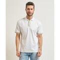 Polos sur Grenoble : Polo BOSS Polo pour homme Parlay avec bordure ray&eacute;e Blanc
