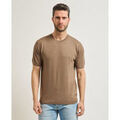 Pull Liu Jo T-shirt en maille m&eacute;lange soie pour homme Marron