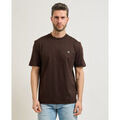 Tee-shirts sur Grenoble : T-shirt BOSS T-shirt moulant pour homme en coton merceris&eacute; Marron