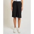 Short sur Grenoble : Short Karl Lagerfeld Bermuda femme en m&eacute;lange lin Noir