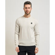 Pull Refrigue Pull col rond homme en m&eacute;lange viscose Gris