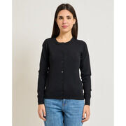 Gilet Sette/Mezzo Cardigan femme Settemezzo &agrave; boutons Noir