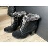 Bottines Sans marque Bottines fourr&eacute;es Noir