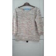 Pull Sans marque Pull en coton tricot &eacute;pais multicolore Multicolore