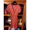 Robe courte Sans marque Robe cache c?ur Rouge
