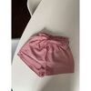 Short Sans marque Short ray&eacute;. Rouge