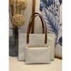 Sac a main Sans marque Sac &agrave; main blanc /pochette assortie Blanc