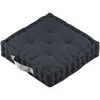 Coussins Stof Epais coussin de sol en coton uni anthracite Gris Unique. . Maison & D&eacute;co > Coussins.