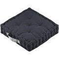 Linge de maison sur Grenoble : Coussins Stof Epais coussin de sol en coton uni anthracite Gris Unique. . Maison & D&eacute;co > Coussins.