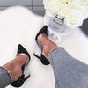 Chaussures escarpins Sans marque Escarpins noir en suede