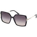 Lunettes sur Grenoble : Lunettes de soleil Tom Ford FT1039 JOANNA Lunettes de soleil, Noir/Fum&eacute;e, 59 mm Noir