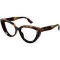 Lunettes de soleil Gucci GG1530O Cadres Optiques, Havana/Transparent, 52 mm Grenoble