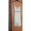 Robes sur Grenoble : Robe courte Sans marque Robe dentelle &eacute;t&eacute; Blanc