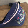 Sac banane Sans marque Sac banane brod&eacute; Bleu Grenoble