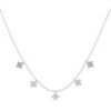 Collier Les Georgettes Collier Les Cadettes argent&eacute; Fleurs Blanc