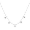 Colliers sur Grenoble : Collier Les Georgettes Collier Les Cadettes argent&eacute; Fleurs Blanc