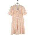 Robe courte Lk Bennett Robe en soie beige Grenoble