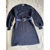 Robe courte Sans marque Robe en tricot + ceinture