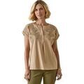 Tee-shirts sur Grenoble : T-shirt Daxon by - Blouse broderies col tunisien
