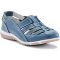 Mocassins Pediconfort Chaussures ajour&eacute;es &eacute;lastiqu&eacute;es Bleu Grenoble