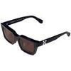 Lunettes de soleil Off-White OW9000 CLIP ON Lunettes de soleil, Noir/Marron, 50 mm