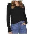Pull Vila Pull Col en V Confort Quotidien Noir