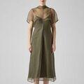 Robe Federica Tosi 41205-409ABITOMIDIINORGANZAVERDEOLIVE Grenoble